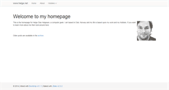 Desktop Screenshot of helge.net