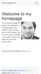 Mobile Screenshot of helge.net