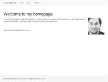 Tablet Screenshot of helge.net